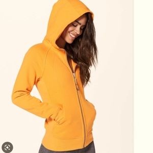 Lululemon Scuba Oversized full zip Hoodie Yellow/Gold size 8